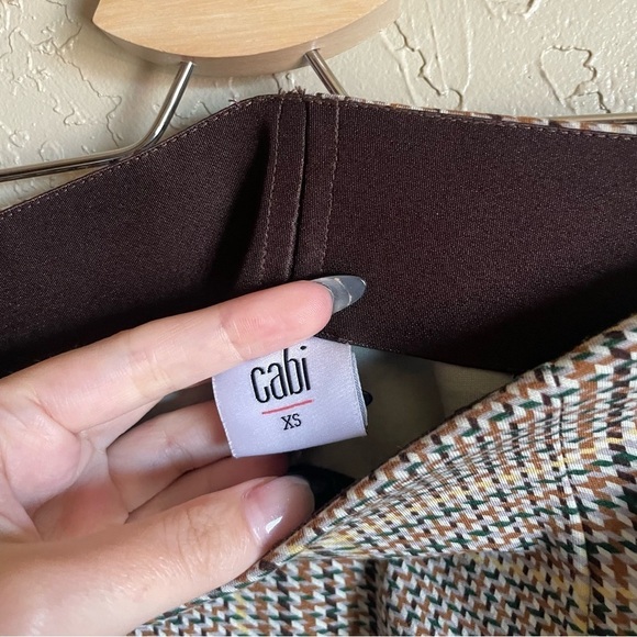 Cabi #3584 Plaid Pastime Faux Wrap Mini Skirt - Picture 6 of 7